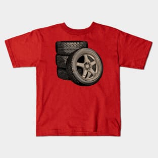 JDM WHEEL Kids T-Shirt